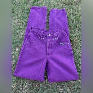 Vibrant Purple Straight Leg Women's Jeans